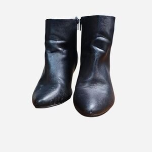 Brash Calzada Ankle Boots Womens 8.5 Black‎ Good Pointed Toe Side Zip D27444